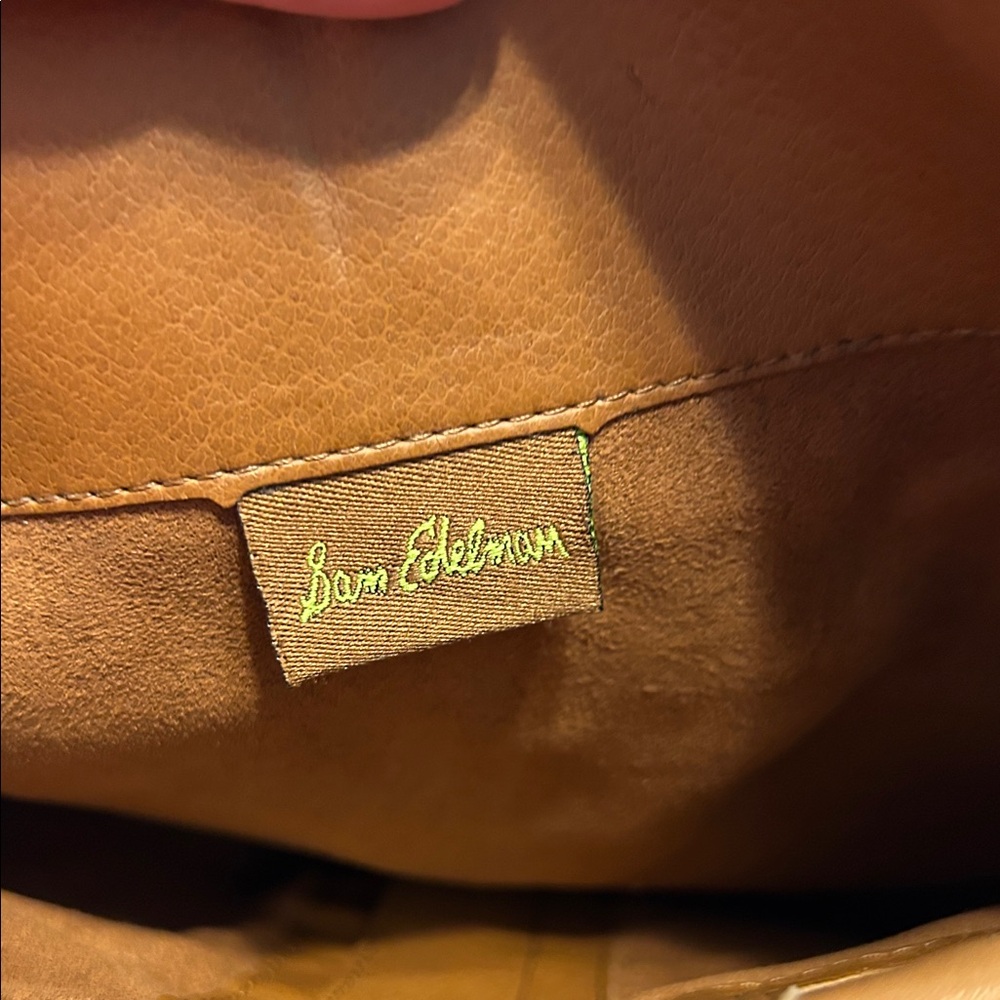 Sam Edelman Women's Priscilla Tall Boots Size 8M Leather Brown Zip Up Logo - Picture 9 of 12
